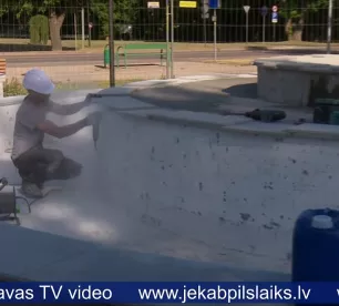 Remontē Līvānu pilsētas strūklaku