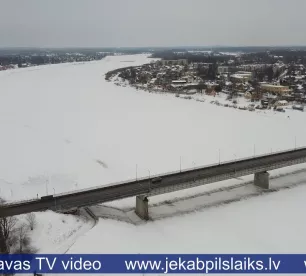 Gan sinoptiķi, gan jēkabpilieši atkusni gaida ar bažām – apstākļi ir potenciāli nelabvēlīgi paliem un plūdiem