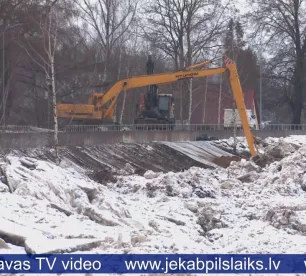 Jēkabpils novada pašvaldība risina jautājumu par finansējumu plūdu seku novēršanai