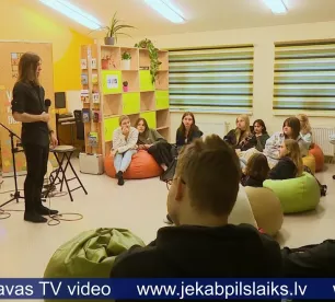 Rihards Saule vada meistarklasi Līvānu jauniešiem