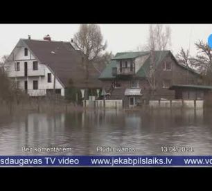 Bez komentāriem  Plūdi Līvānos  13.04.2023.