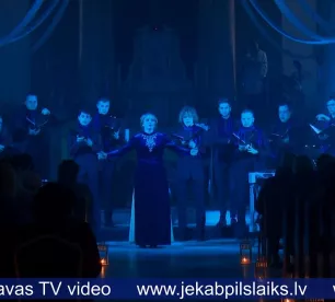 Līvānu baznīcā izskan seno dziedājumu koncerts, ko papildina gaismu spēles