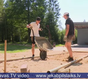 Spunģēnos teritorijas labiekārtošanā iesaista jauniešus