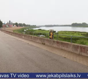 Daugavas aizsargdambja remonts Jēkabpilī izmaksās nepilnus 14 miljonus eiro