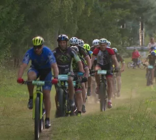 Pusstundas velobrauciens Jēkabpilī