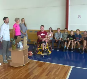 Līvānu sporta skolas audzēkņi tiekas ar Eiropas čempionāta dalībniekiem