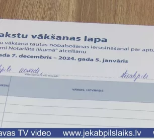 Jēkabpils novadā pret jauno partnerības institūtu parakstījušies 686 cilvēki