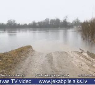 Plūdi Jēkabpils novadā          28.02.2024. 