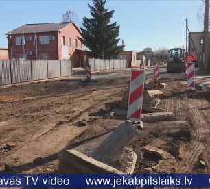 Jēkabpilī sācies Jaunās ielas remonts