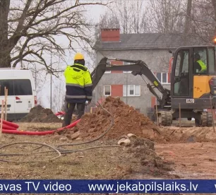 Salas ciemā pārbūvē Ābeļu ielu