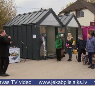 Jēkabpilī atklāti jaunie tirdzniecības kioski