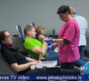 Jēkabpilī donoru dienā liela atsaucība
