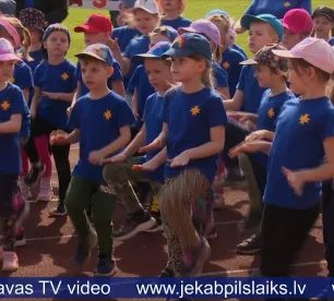Jēkabpils novada bērni piedalās ikgadējos sporta svētkos