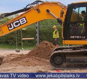 Turpinās Jaunās ielas remonts Jēkabpilī