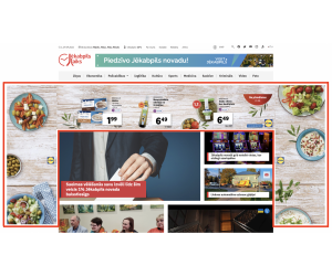 Zem izvēlnes + fons