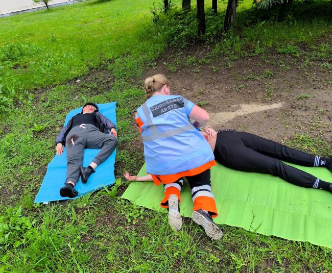 Jēkabpils mediķi trenējas reaģēt ārkārtas situācijās 