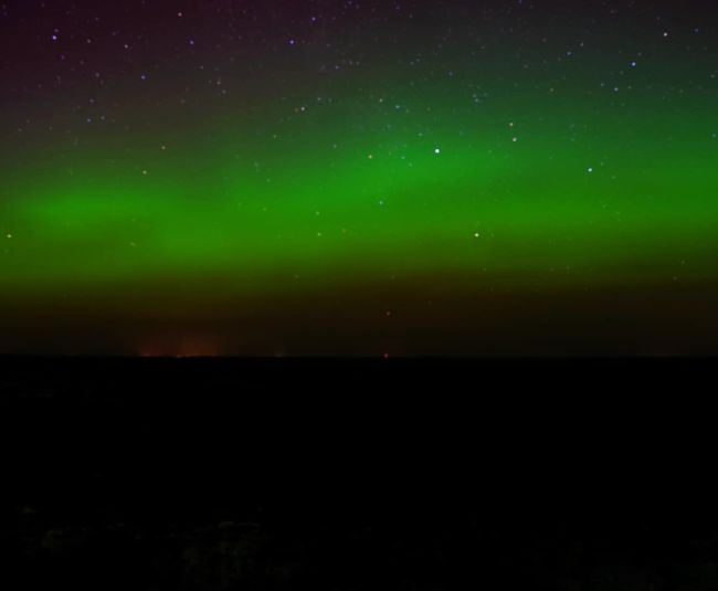 Jēkabpils novadā un citviet Latvijā novērota ziemeļblāzma