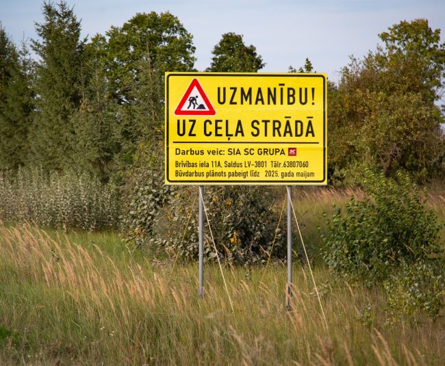 Rubenes un Zasas pagastā turpinās autoceļa pārbūves darbi