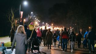 Lāčplēša dienas Lāpu gājiens Jēkabpilī