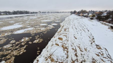 Plūdi Jēkabpilī 12.01.2023