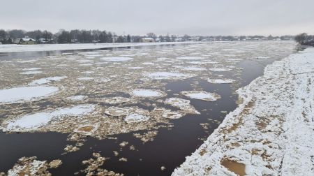 Plūdi Jēkabpilī 12.01.2023