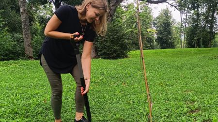 Aknīstes Sēļu parkā veido dekoratīvos stādījumus 