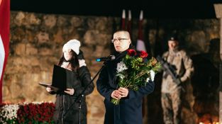 Lāčplēša dienas Lāpu gājiens Jēkabpilī