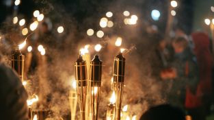 Lāčplēša dienas Lāpu gājiens Jēkabpilī