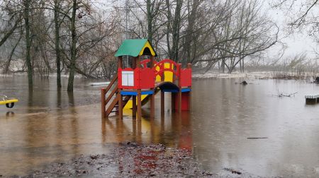 Plūdi Jēkabpils novadā - Krustpils pagasts, Sakas sala un Jēkabpils pilsēta