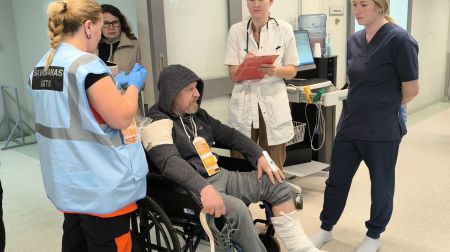 Jēkabpils mediķi trenējas reaģēt ārkārtas situācijās 