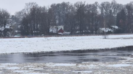 Plūdi Jēkabpilī 12.01.2023