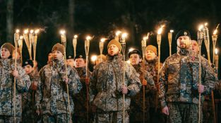 Lāčplēša dienas Lāpu gājiens Jēkabpilī