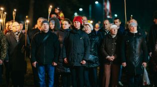 Lāčplēša dienas Lāpu gājiens Jēkabpilī