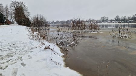 Plūdi Jēkabpilī 12.01.2023