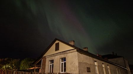 Jēkabpilī un citviet Latvijā novērota ziemeļblāzma