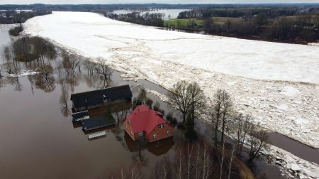 Plūdi Jēkabpils novadā - Krustpils pagasts, Sakas sala un Jēkabpils pilsēta