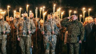 Lāčplēša dienas Lāpu gājiens Jēkabpilī