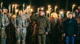 Lāčplēša dienas Lāpu gājiens Jēkabpilī