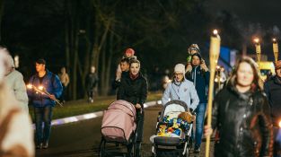 Lāčplēša dienas Lāpu gājiens Jēkabpilī