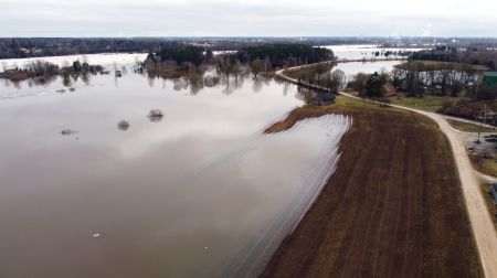 Plūdi Jēkabpils novadā - Krustpils pagasts, Sakas sala un Jēkabpils pilsēta