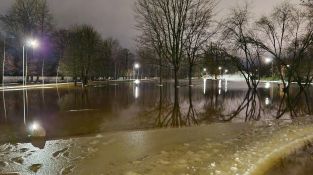 Applūdusi Krustpils saliņa