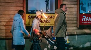 Lāčplēša dienas Lāpu gājiens Jēkabpilī