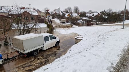 Plūdi Jēkabpilī 12.01.2023