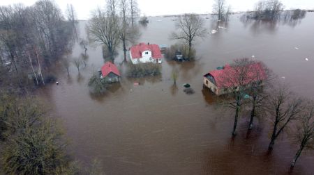 Plūdi Jēkabpils novadā - Krustpils pagasts, Sakas sala un Jēkabpils pilsēta