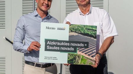 Darbu sāk jaudīgākā saules elektrostacija Aizkraukles novadā