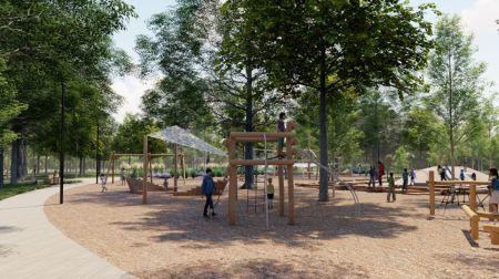 Labiekārtos teritoriju pretī Krustpils kultūras centram