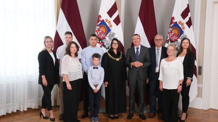 Jēkabpils tiesnese Andra Audze dod svinīgo zvērestu Valsts prezidentam 