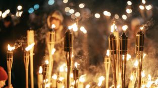 Lāčplēša dienas Lāpu gājiens Jēkabpilī