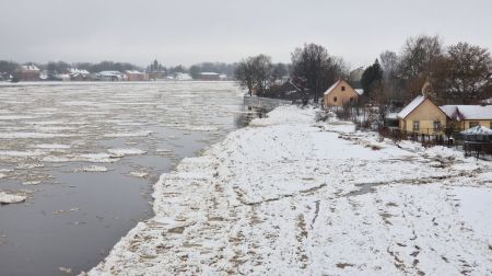 Plūdi Jēkabpilī 12.01.2023