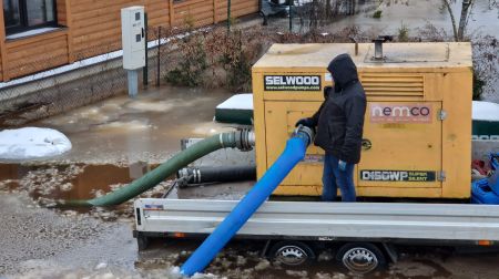 Plūdi Jēkabpilī 12.01.2023